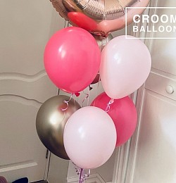 Baby pink +Rose pink + Mirror Gold