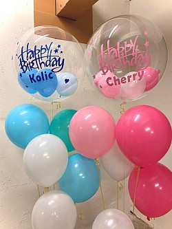 customise  birthday bubble